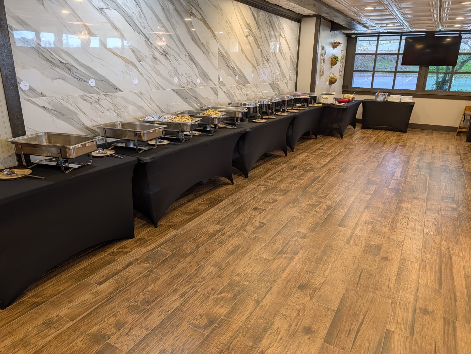 Spacious dining area perfect for family gatherings