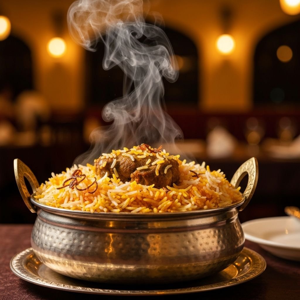 Vijayawada Chicken Pulav - Authentic Indian restaurant dish in Little Rock